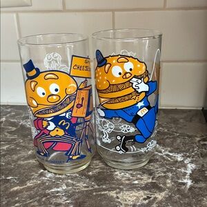 McDonald's Character Glasses with McDonald land Action series